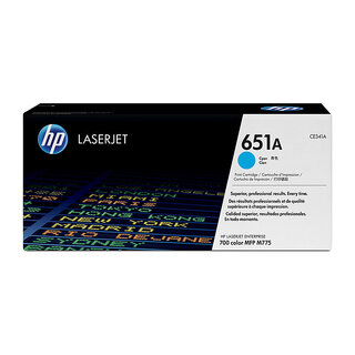 HP 651A / CE341A Cyan Toner Cartridge