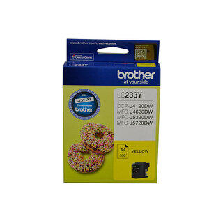 Brother LC-233Y Yellow Ink Cartridge