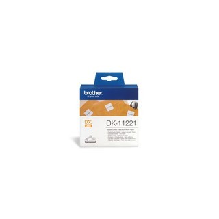 Brother DK-11221 Permanent Adhesive White Label 23mm x 23mm Square - 1000 per Roll