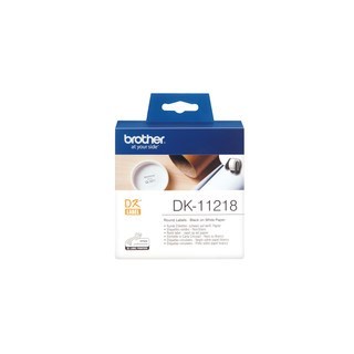 Brother DK-11218 White Round label - 24mm Diameter 1000 per Roll