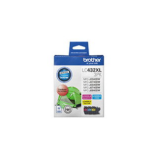 Brother LC-432XL High Yield CMY Colour Value Pack