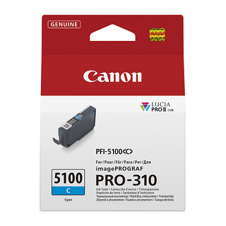 Canon PFI-5100 Cyan Ink Cartridge