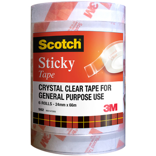 Scotch Sticky Tape 502 24mm x 66M Twr6