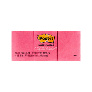 Post It Notes 653AN Assorted Capetown Pack 12