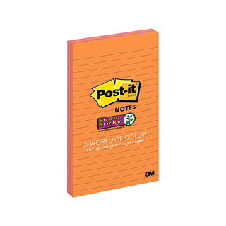 Post-It Note 5845-SSUC Lined Rio De Jan 123 x 200mm