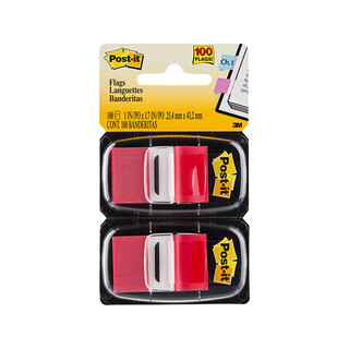Post-It Flags 680-RD2 Red Pack 2 Box 6