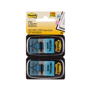 Post-It Flags 680-IH2 Initial Here Pack 2 Box 6