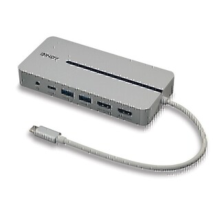 Lindy DST-MX Duo USB-C Laptop Dock (4K HDMI | Macbook)