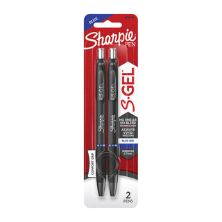 Sharpie Gel Retractable 0.7 Pen Blue Pack 2 Box 6 (2096170)
