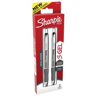 Sharpie S-Gel Gunmetal Black Pack 2 Box 6 (2134918)