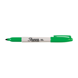 Sharpie Permanent Marker Fine Point Green UPC Box 12 (30034)