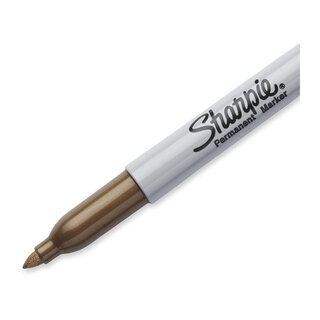 Sharpie Permanent Marker Fine Point Gold Box 12 (1823889)