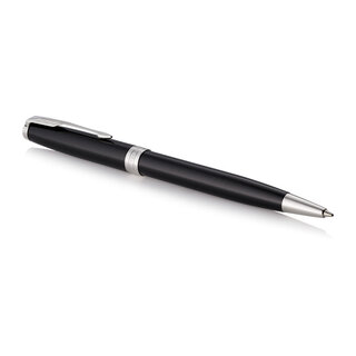 Parker Sonnet Black Lacquer Chrome Colour Trim Ballpoint Pen