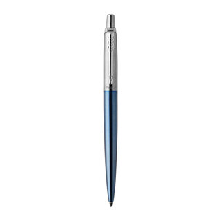 Parker Jotter Waterloo Blue Chrome Trim Ballpoint Pen