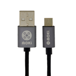 Moki Braided MicroUSB SynCharge Pocket Cable (10cm)