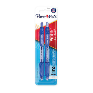 Paper Mate Profi RT 1.0 BP Blu Pk2 Bx6