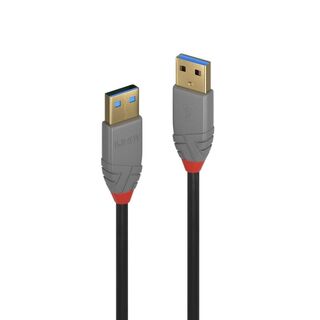 Lindy 1m USB3 A-A Cable - Anthra Line