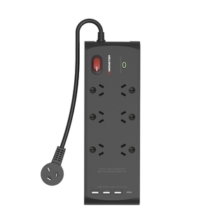 Monster 6 Socket Surge Protection Board with USB-C &amp; USB-A Ports