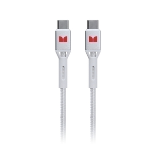 Monster USB-C to USB-C Braided Cable - White 1.2m