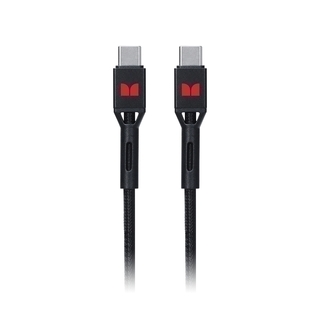 Monster USB-C to USB-C Braided Cable - Black 1.2m