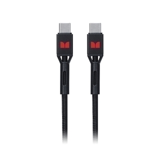 Monster USB-C to USB-C Braided Cable - Black 2m