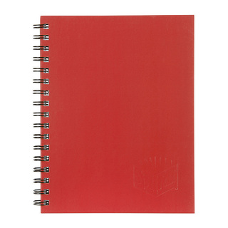 Spirax 512 Hard Cover Book A4 200 Page Red Pk5