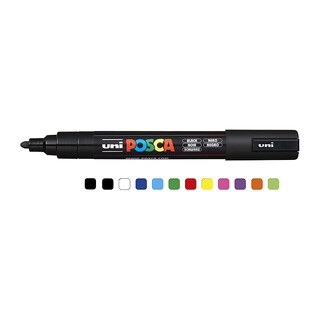 Posca PC-5M MedBlt Mk Ast Pk12