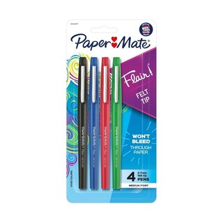 Paper Mate Flair Felt Tip Ast Pk4 Bx6
