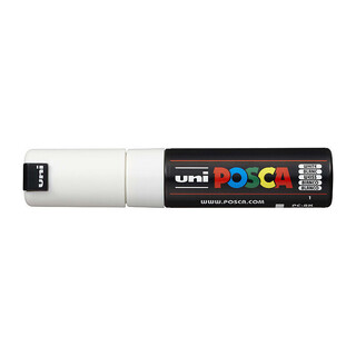 Posca PC-8M Bold Chisel White