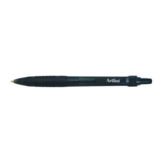 Artline Ikonic 8410 Ballpoint Retract Grip Blk Bx12