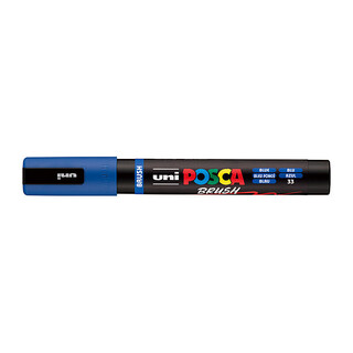 Posca Medium Brush Tip Blue