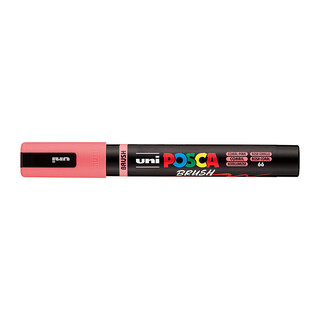 Posca Med Brush Tip Coral Pink