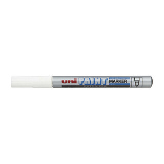 Uni Paint Mark XFine Slvr Bx12