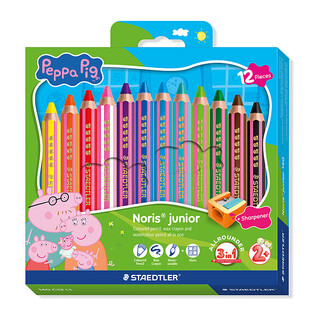 Staedtler Peppa Pig 3in1 Pencils Pk12