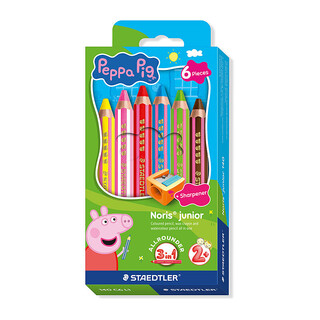 Staedtler Peppa Pig 3in1 Pencils Pk6