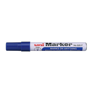 Uni Perm Bullet Marker Blu Bx12