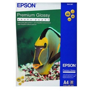 Epson A4 Premium Glossy Photo Paper C13S041287 - 20 Sheets 255 gsm